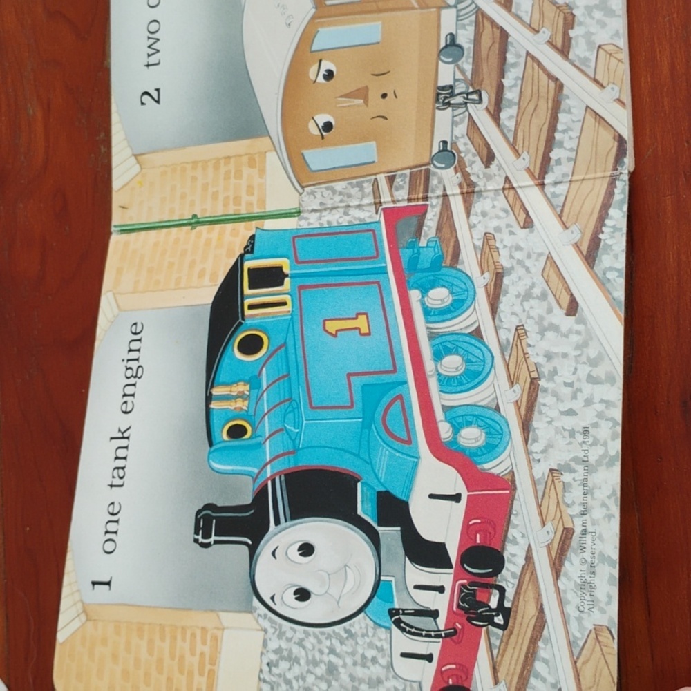 π Vintage Thomas The Tank Engine BOOK π Count To TEN 1991 NVC - Picture 2 of 16